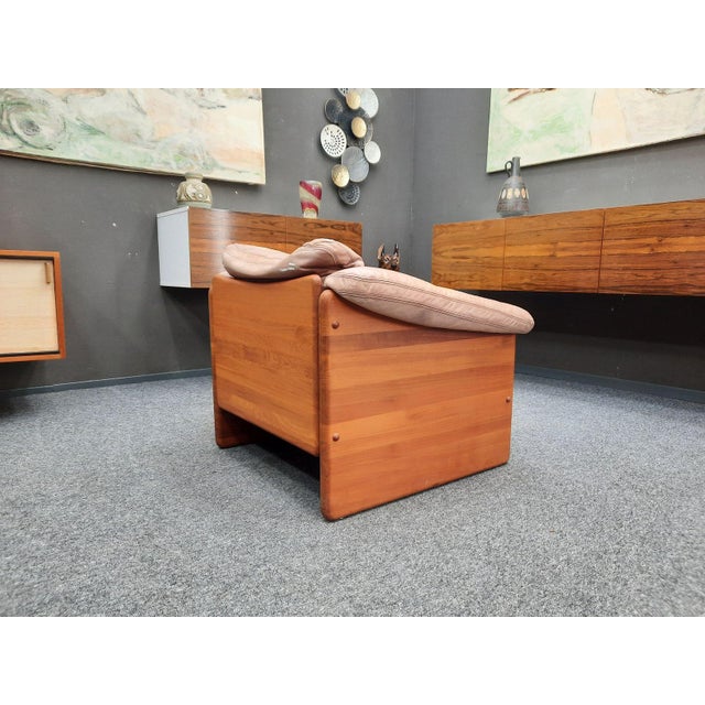Danish Teak and Leather Armchair by Mikael Laursen, 1970s For Sale - Image 4 of 11
