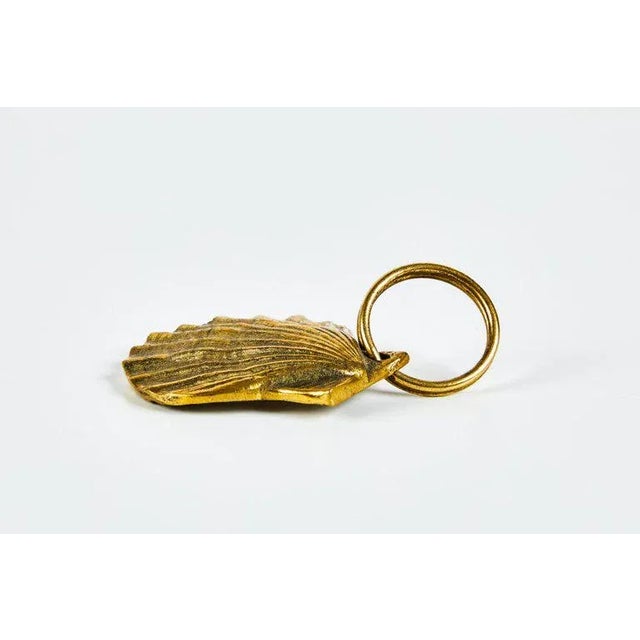 Carl Auböck Carl Auböck Model #5663 'Shell' Brass Figurine Keyring For Sale - Image 4 of 10