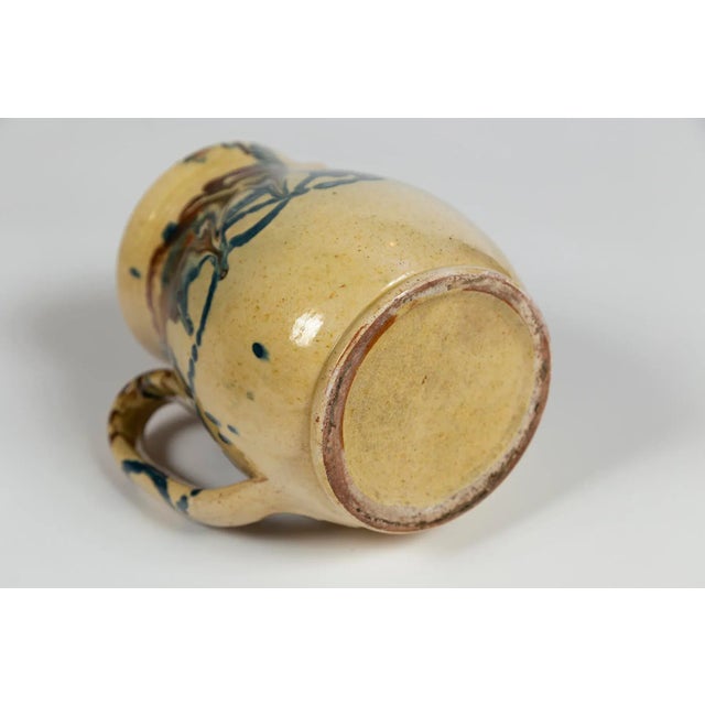 Two Antique Jaspé Pottery Pitchers, France, Late 19th Century For Sale - Image 11 of 12