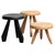 Wood Meribel Stools by Charlotte Perriand for Cassina, Set of 3 For Sale - Image 11 of 11