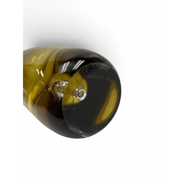 Mid 20th Century Mid-Century Vicke Lindstrand for Kosta Sweden Sommerso Torpedo Glass Vase Model 01843 For Sale - Image 5 of 6
