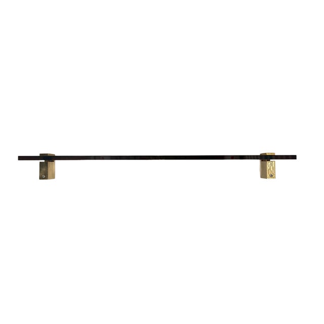 Fontana Arte Art Glass Towel Bar 18” For Sale In Miami - Image 6 of 11