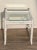 White Vintage Thomasville Allegro Faux Bamboo Table With Fretwork For Sale - Image 8 of 8