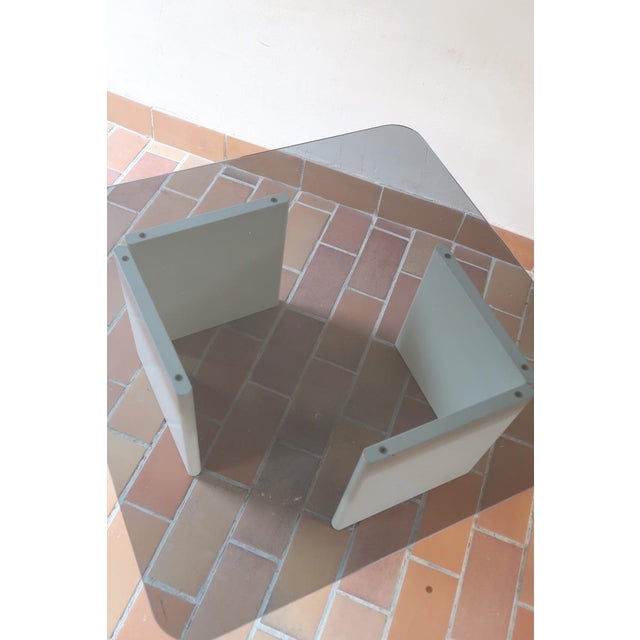 1970s Smoked Glass and Lacquered Wood Coffee Table Model S17 from Ikea Sweden, 1970s For Sale - Image 5 of 10