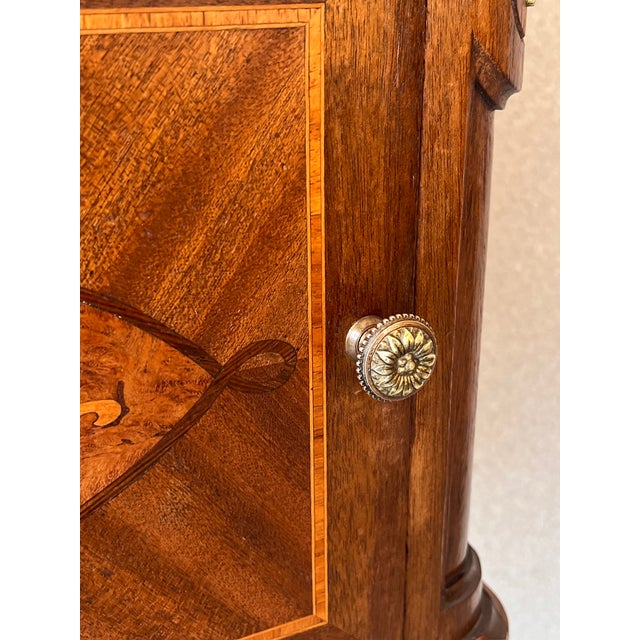 19th Century French Louis XVI Guillaume Grohé Style Bedside Cabinet For Sale - Image 11 of 13