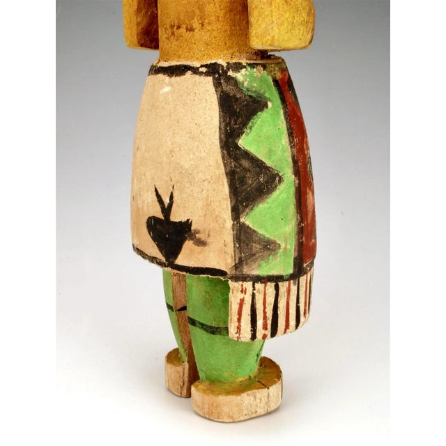 Painted Wood Kachina Style Figure (#1) For Sale In Tampa - Image 6 of 10