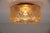 Square 3D Amber Glass Flush Mount Lamp by Limburg, Germany, 1960s For Sale - Image 8 of 12