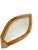 Mid-Century Modern Mid-Century Organic Bamboo and Rattan Fish-Shaped Mirror, France, 1950s For Sale - Image 3 of 11