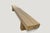 Contemporary Andrianna Shamaris St. Barts Long Teak Wood Log Bench For Sale - Image 3 of 18