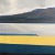 Textile Danish Mid Century Abstract Coastal Landscape Oil Painting by Knud Horup, Circa 1950s For Sale - Image 7 of 11