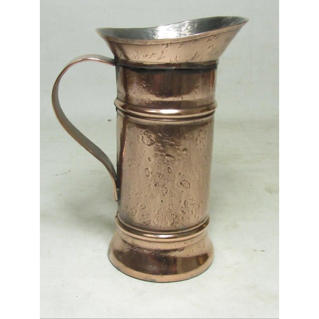 1930s French Polished Copper Half Liter Jug For Sale - Image 5 of 17