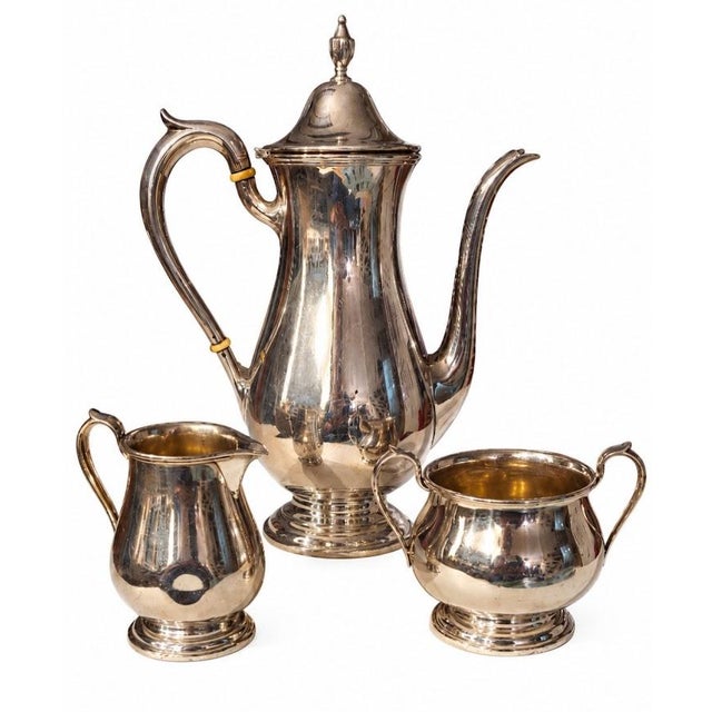 Shreve & Co. Early 20th Century Puritan Style Breakfast Tea Set - Set of 3 For Sale - Image 4 of 10