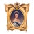 Vintage Grand French Rococo Portrait Wall Art 47 Tall For Sale