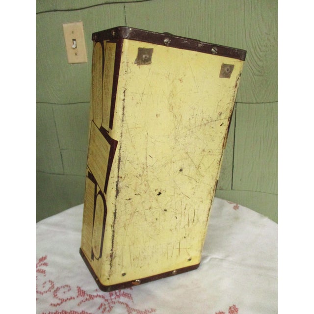 Vintage Craftsman Carryall Metal Tool Caddy Trug Basket Toolbox For Sale - Image 9 of 10