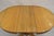 Antique Craftsman Mission Arts & Crafts Oak Wood Round Dining Table W/ 2 Leaves For Sale - Image 9 of 11