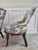 Antique Victorian Toile Upholstered Parlor Slipper Chairs on Casters – A Pair For Sale - Image 13 of 17