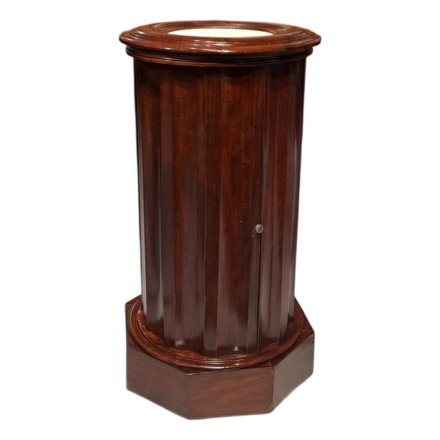 Antique French Column Cabinet, 1800s For Sale