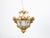 Gold Early 20th Century French Baroque Style Giltwood Lantern with Carved Volutes and Textured Glass For Sale - Image 8 of 11