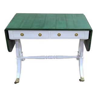 Late 19th Century Antique Drop Leaf Table With Eco Friendly Modern Finish For Sale