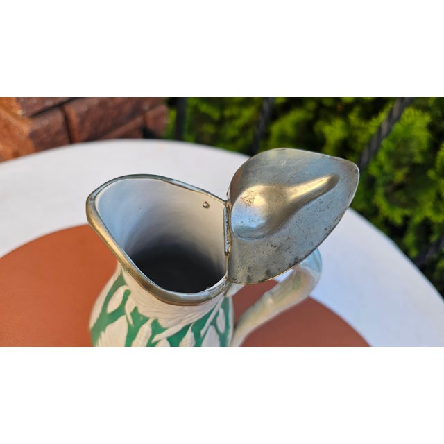 Pre-War Ceramic Beer Mug with Eagle-Head Handle For Sale - Image 4 of 10