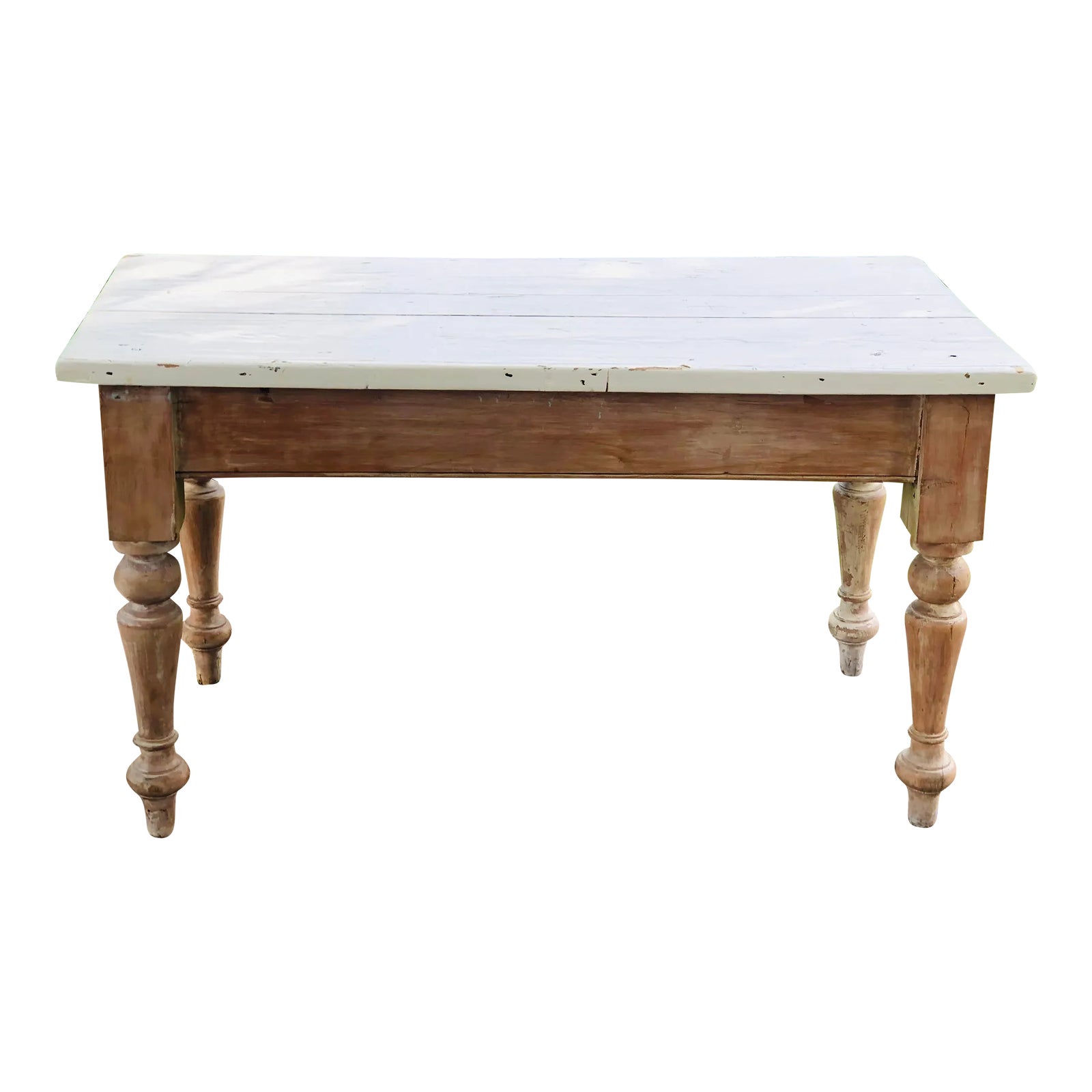 Rustic French Painted Vintage Dining Table Chairish