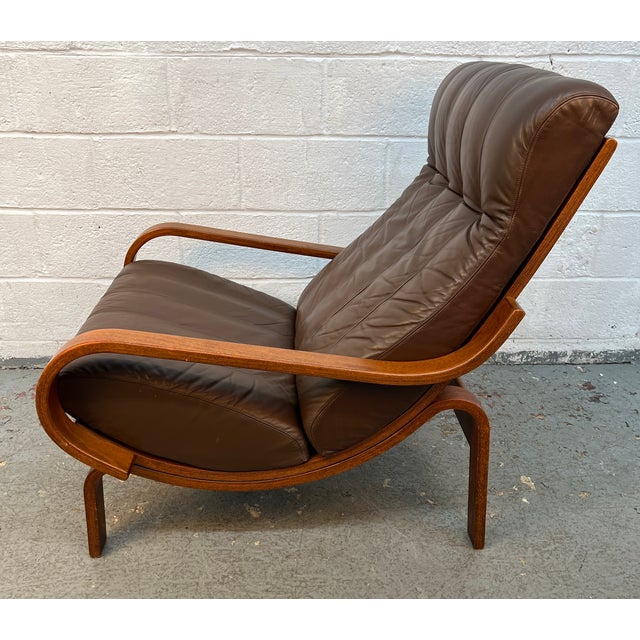 Brown Mid 20th Century 'Orbit' Lounge Chair and Ottoman Designed by Ingmar Relling for Westnofa For Sale - Image 8 of 15