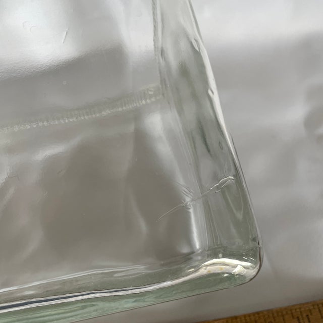 Glass 1920's Glass Battery Box Vase For Sale - Image 7 of 8