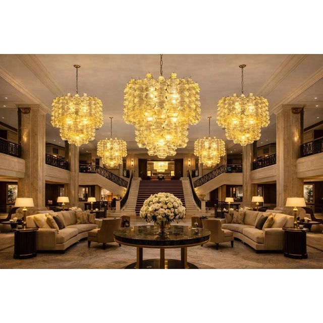 Italian Chandelier in Murano Glass, 1980s For Sale - Image 10 of 15