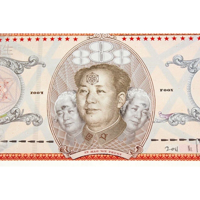 For your consideration is a published artist proof by 1xRun Detroit 2011 David Foox "Trinity Mao Variant" Giclee unframed,...