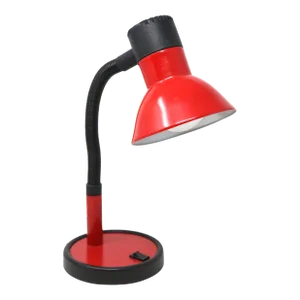 1980's Red Gooseneck Desk Lamp by Vrieland Design