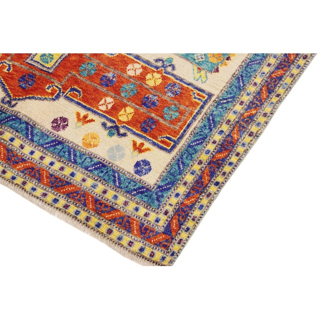 Modern Balochi Alfredo Hand Knotted Wool Rug - 5'8'' X 7'7'' For Sale - Image 4 of 10