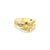 Contemporary Mens Nugget Ring 14k Yellow Gold, Size 11.5 For Sale - Image 3 of 5