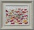 Colourful Abstract Flowers on White Background by Contemporary British Artist 2021 For Sale