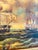 Vintage Nautical Oil Painting , Framed For Sale In Charleston - Image 6 of 9