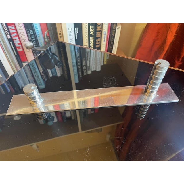 Modernist Art Deco Nickel-Plated Picture Frame, France, 1920s For Sale - Image 13 of 14