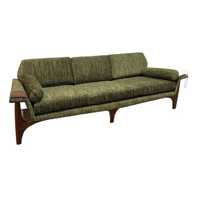1960s Mid Century Modern Attributed to Adrian Pearsall for Craft Associates 2313-S Sofa - Restored For Sale