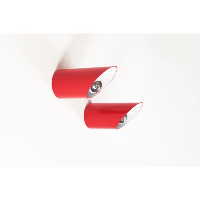 Obliqua Wall Lamps by Ignazia Favata and Claudio Dini for Bieffeplast, 1969, Set of 2 For Sale - Image 10 of 10