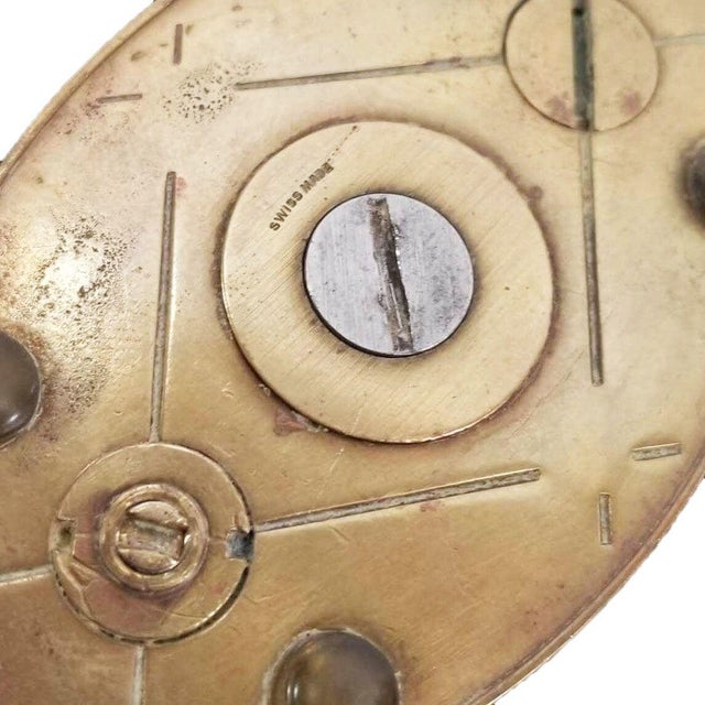 Mid-Century "Brilux" for Dunhill Brass Lift-Arm Table Lighter, Switzerland For Sale - Image 11 of 11