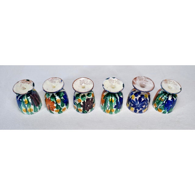 Vintage Alfareria Jimenez Zaragoza # 402 Oaxaca, Mexico Folk Art Pottery Goblets For Sale In Philadelphia - Image 6 of 7