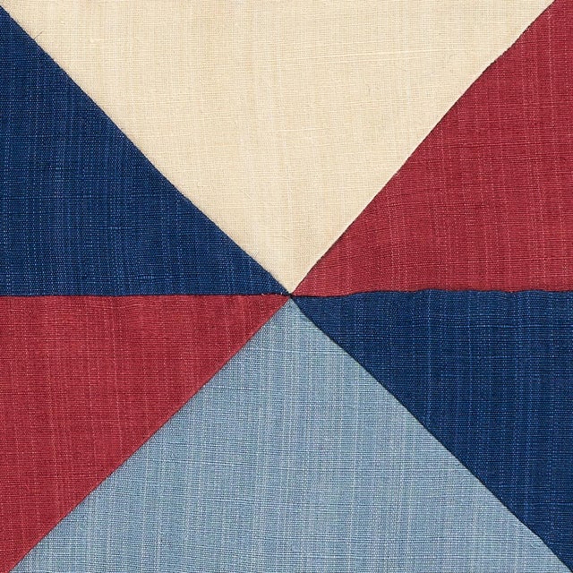 Rustic Sample - Schumacher Erindale Fabric in Americana For Sale - Image 3 of 5