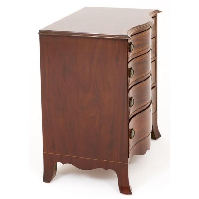 Brown Mahogany Hepplewhite Chest of Drawers, 1890s For Sale - Image 8 of 11