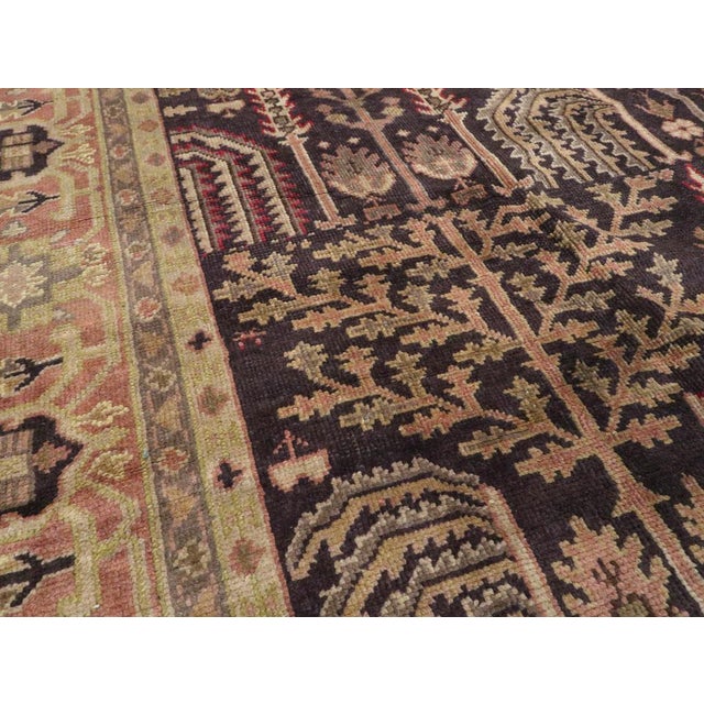Rustic Galerie Shabab Collection Early 20th Century Turkish Oushak Room Size Carpet For Sale - Image 3 of 8