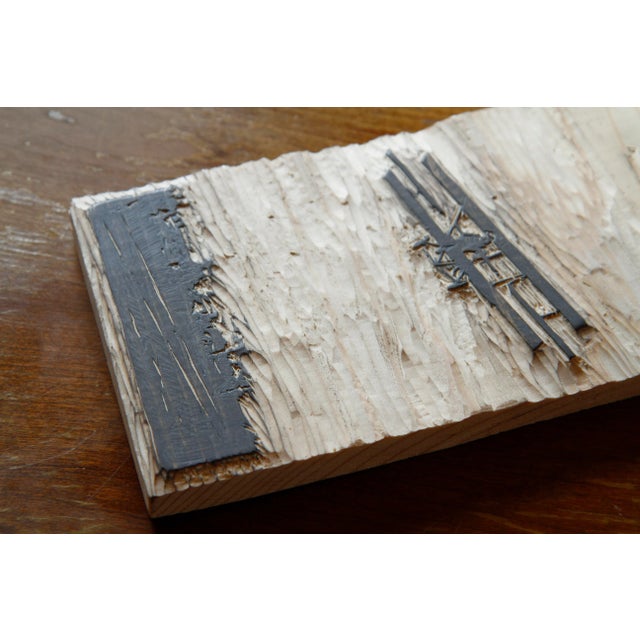 "Lincoln Beachey" Contemporary Aviation Woodblock Print by Michelle Farro For Sale - Image 10 of 11