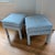 Textile Sister Parish Burma Performance in Seaglass Parsons Ottomans - a Pair For Sale - Image 7 of 10