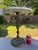 Metal Vintage 17" Reticulated/Pierced Brass Side Table W/Blanc Italian Marble 14" Top For Sale - Image 7 of 7