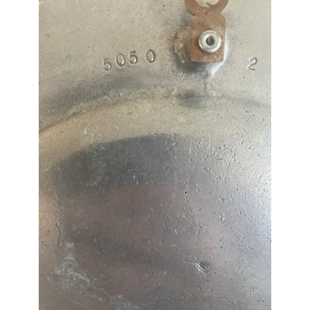 1950s Vintage Pewter Wall Plate Candle Holder For Sale - Image 5 of 6