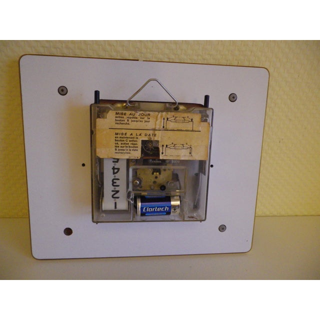 Wall Clock with Calendar from Jaz Transistor, 1960s For Sale - Image 15 of 17