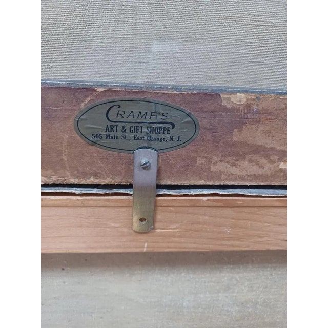 Early 20th Century Antique Framed Self Portrait Oil Painting of a Gentleman in Suit For Sale - Image 5 of 6