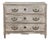 18th Century Country French Whitewashed Commode With Bronze Hardware For Sale