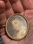 Metal Antique Portrait Painting Pendant- 19th Century For Sale - Image 7 of 11